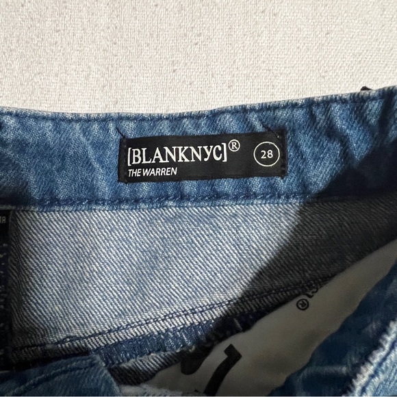Blank NYC NWT The Warren high rise shorts size 28 - Picture 7 of 9